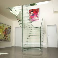 The majority of our glass staircases are completed in just 24 hours! Straight Staircase Mistral All Glass Siller Stairs Half Turn Contemporary Glass Frame