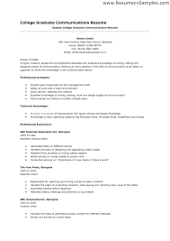 College Student Part Time Job Resume Template Example Of Resumes On