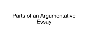 parts of an argumentative essay parts of an introduction hook 1 parts of an argumentative essay