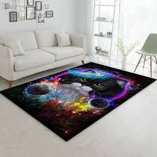cat in galaxy e cosmos area rug