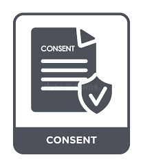 Consent Icon in Trendy Design Style. Consent Icon Isolated on White Background Stock Vector - Illustration of icon, customs: 135749898