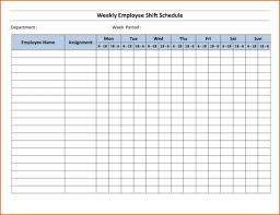 Weekly Employee Schedule Template Search Results