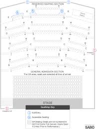 Seating Map Decoste Performing Arts Centre