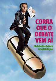 Resultado de imagem para Imagens de Bolsonaro fugindo dos debates