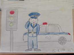 Рисунок Полицейский №278106 - «Моя будущая профессия!» (10.01.2022 - 14:09)