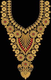 Neck Embroidery Design Nak Neck Embroidery Design Embfree In