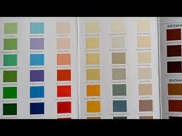 Asian Paints Oil Paint Colour Card