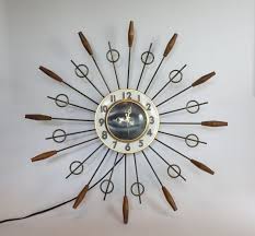 Mid Century Starburst Wall Clock