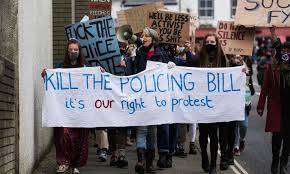 Activists stage a new 'kill the bill' protest in bristol on sunday, march 21, to demonstrate against the proposed 'police, crime, sentencing. P2xnsuxgmwouam