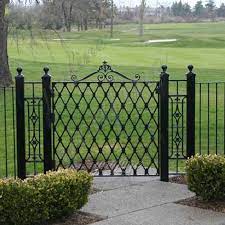 Simple Metal Wrought Iron Garden Gate