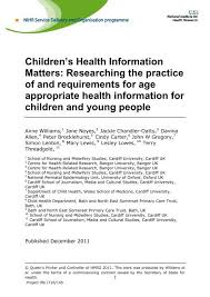 children s health information matters