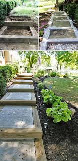 diy garden steps outdoor stairs