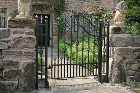 Wrought Iron Gates With Fence Design