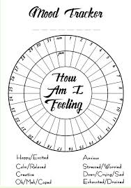 Circular Mood Chart Printable Www Bedowntowndaytona Com