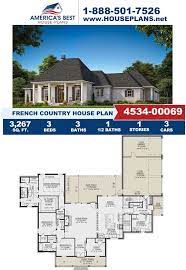 House Plan 4534 00069 French Country