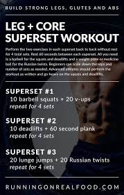 leg and core sut workout to build
