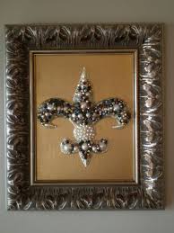 Beaded Art Fleur De Lis Decor Mosaic