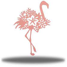 Fl Flamingo Metal Art Wall Decor