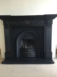 Cast Iron Fireplace Insert And Wooden