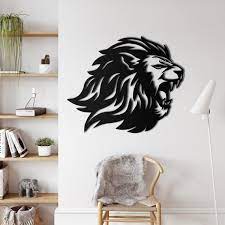 Metal Wall Decor Metal Lion Head Animal
