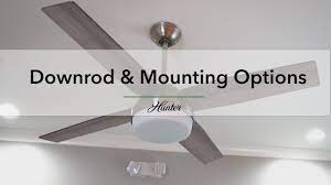 ceiling fan downrod mounting options