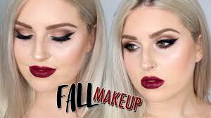 fall makeup tutorial deep berry