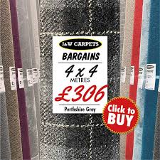 perthshire grey tartan carpet roll end