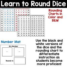 Rounding To The Nearest Ten Dice And Rounding Chart