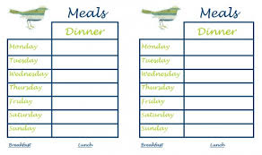 30 Family Meal Planning Templates Weekly Monthly Budget Tip Junkie