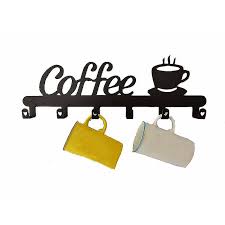 Coffee Bar Decor Sign Coffee Cup Rack