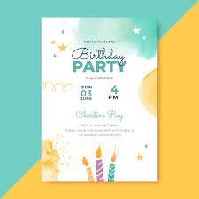 birthday invitation template free