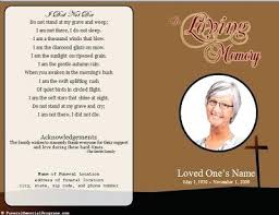 Word Obituary Template Cool Editable Funeral Program Templates Of