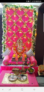 It is a good idea to decorate the temple. 100 Pooja Decor Ideas In 2020 Ganapati Decoration Festival Decorations Goddess Decor