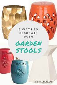 6 ways to decorate with a garden stool