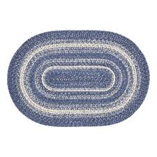great falls blue jute rug oval w pad