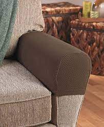 Sets Of 2 Stretch Armrest Covers Sofa