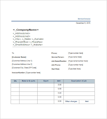 Service Invoice Template 20 Free Word Excel Pdf Format