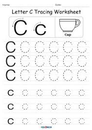 free printable letter c tracing worksheets