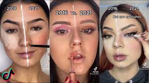 how i did my makeup in 2016 vs 2021