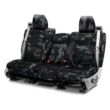 Camo Ballistic Black Custom Seat Covers