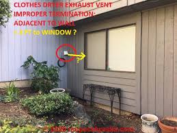 When hooking up a dryer that has a wall vent near the dryer discharge vent, you may require a special dryer vent connector called an offset dryer vent. Clothes Dryer Exhaust Vent Clearance Distances