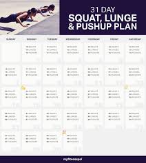 the 31 day squat challenge lunge