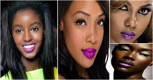 purple lipsticks for black women