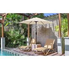 Patio Umbrella In Beige Wq 231