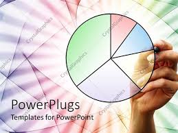 Powerpoint Template Feminine Hand Drawing Pie Chart In
