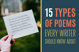15 types of poems every writer should
