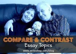 Comparison Contrast Essay Ideas compare and contrast essay    