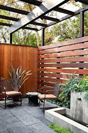 privacy fence patio backyard ideas
