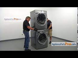 Stackable washer dryer exhaust vent problem solved. Washer Dryer Stacking Kit Installation W10869845 Youtube