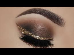 gold eyeliner makeup tutorial